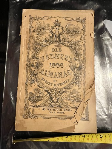 Antique 1906 No 114 The Old Farmers Almanac - photo 4
