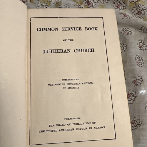 Antique 1919 Book Common Service Books of the Lutheran Church - photo 4