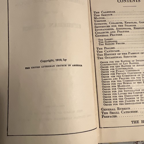 Antique 1919 Book Common Service Books of the Lutheran Church - photo 5