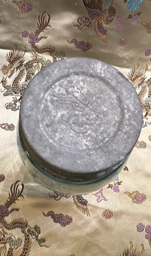 NICE AQUA COLORED WHITNEY MASON PAT'D 1858 JAR W/LID - photo 4