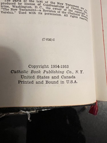 Lg Type Saint Joseph Sunday Missal 1954-1953 Catholic Book - photo 2
