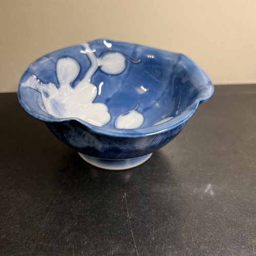 Fitz & Floyd Hand Painted Japanese Porcelain Blue & White Floral