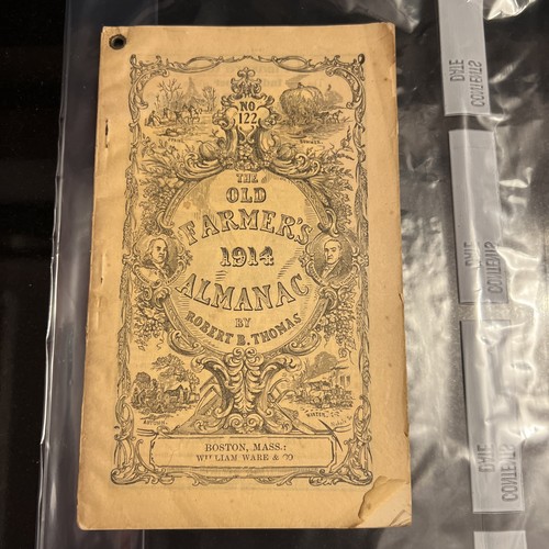 Antique 1914 The Old Farmer’s Almanac No 122 corner Rivet