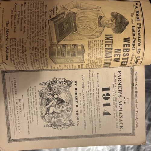 Antique 1914 The Old Farmer’s Almanac No 122 corner Rivet - photo 3