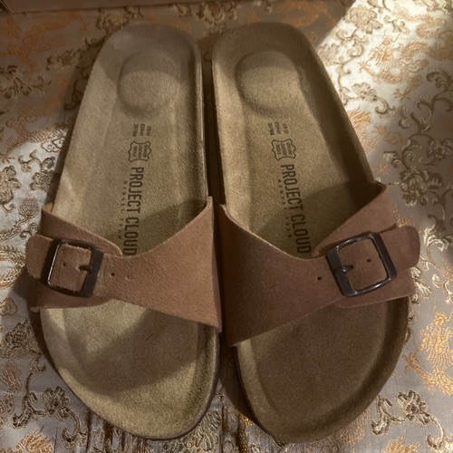 Project Cloud Women’s Tan Slide Sandals Sz 8 Adjustable - photo 2