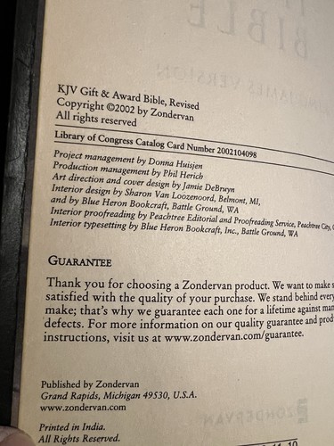 Holy Bible King James Version Red Letter Study Helps 2002 - photo 4