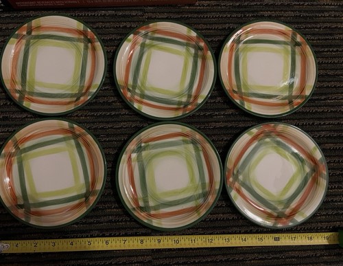 6 Vernon Ware 1950s Bread & Dessert Plates Tam O’ Shanter