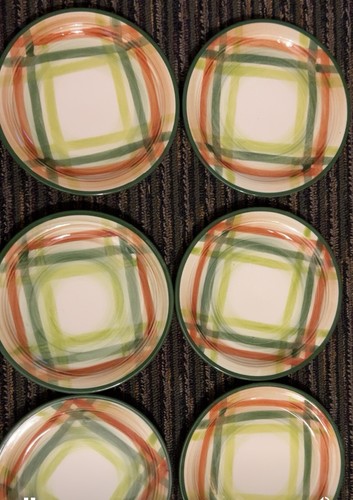 6 Vernon Ware 1950s Bread & Dessert Plates Tam O’ Shanter - photo 2