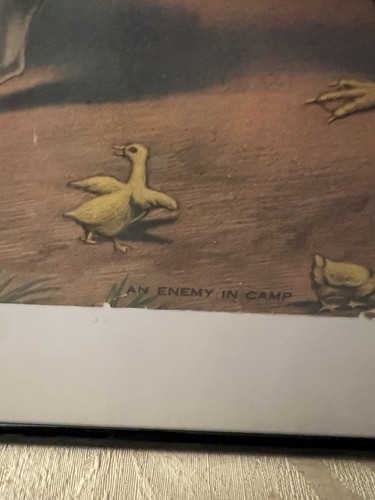 Antique War Picture  “An Enemy in Camp” lithograph 1920s - photo 2
