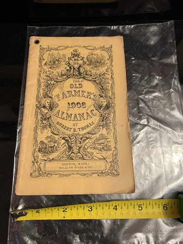 The Old Farmer's Almanac 1908 Robert B. Thomas Softcover