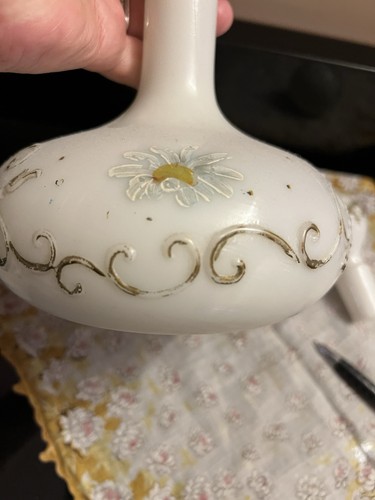 Antique Milk Glass Decanter w/Original Stopper Barber - photo 5