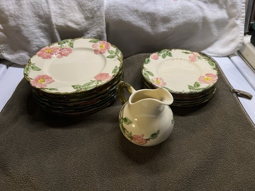 1940-47 Franciscan Desert Rose Earthenware Set 15PC Vintage