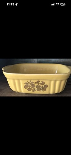 Vintage 1983 Pfaltzgraff Stoneware Village Mini Loaf Pan