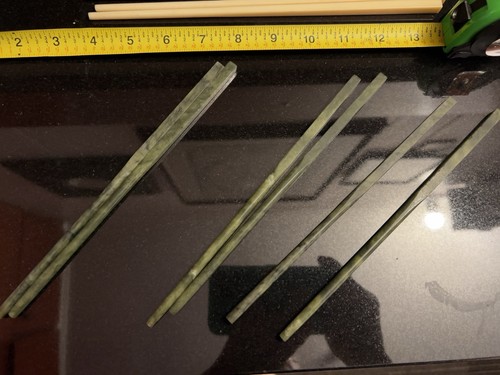 3 Pairs Of Natural Jade Chopsticks Nephrite Spinach - photo 3