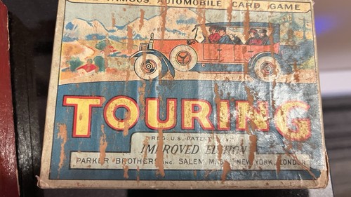 Antique 1926 Parker Brothers Touring Card Game