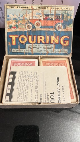 Antique 1926 Parker Brothers Touring Card Game - photo 2