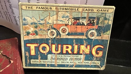 Antique 1926 Parker Brothers Touring Card Game - photo 5