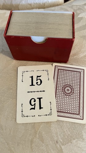Antique 1910 Flinch Card Game ~ Original Box Printed Instruction - photo 5