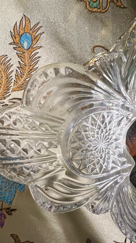 SHANNON CRYSTAL Oval VANITY TRAY 24% LEAD CRYSTAL GODINGER 18x10 - photo 3