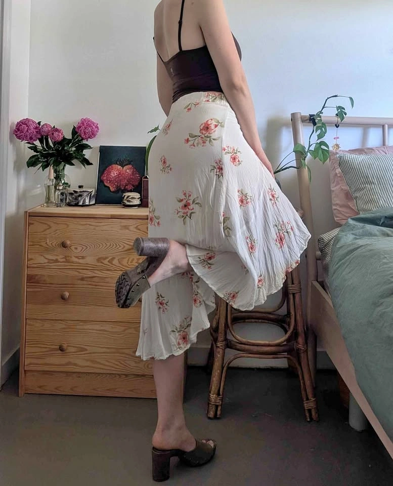 Sweet Delilah Midi Floral Wrap Tie Skirt