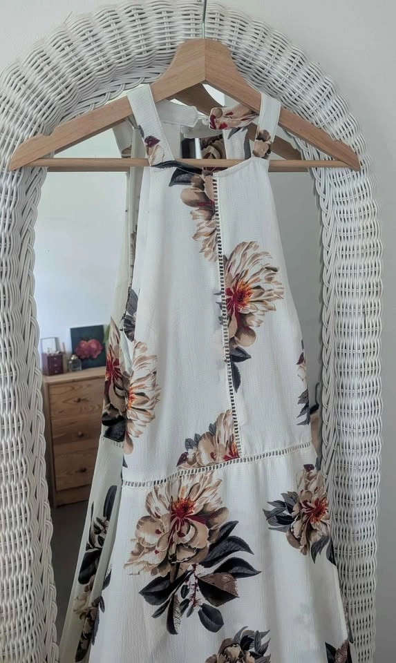 NEW With Tags Floral Halter Backless Maxi Dress - photo 3
