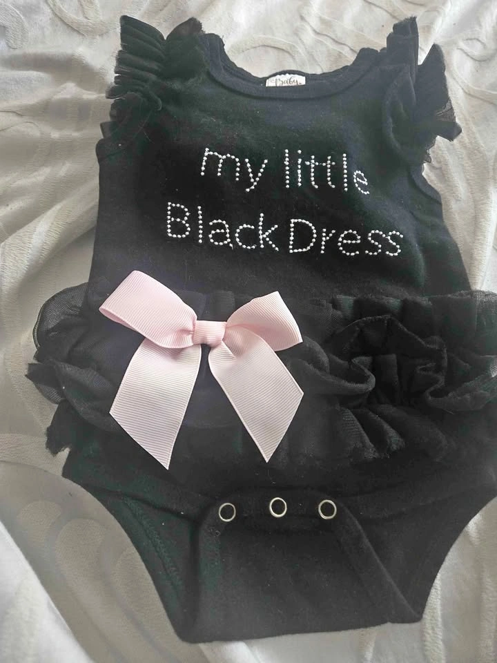 Little black dress onesie