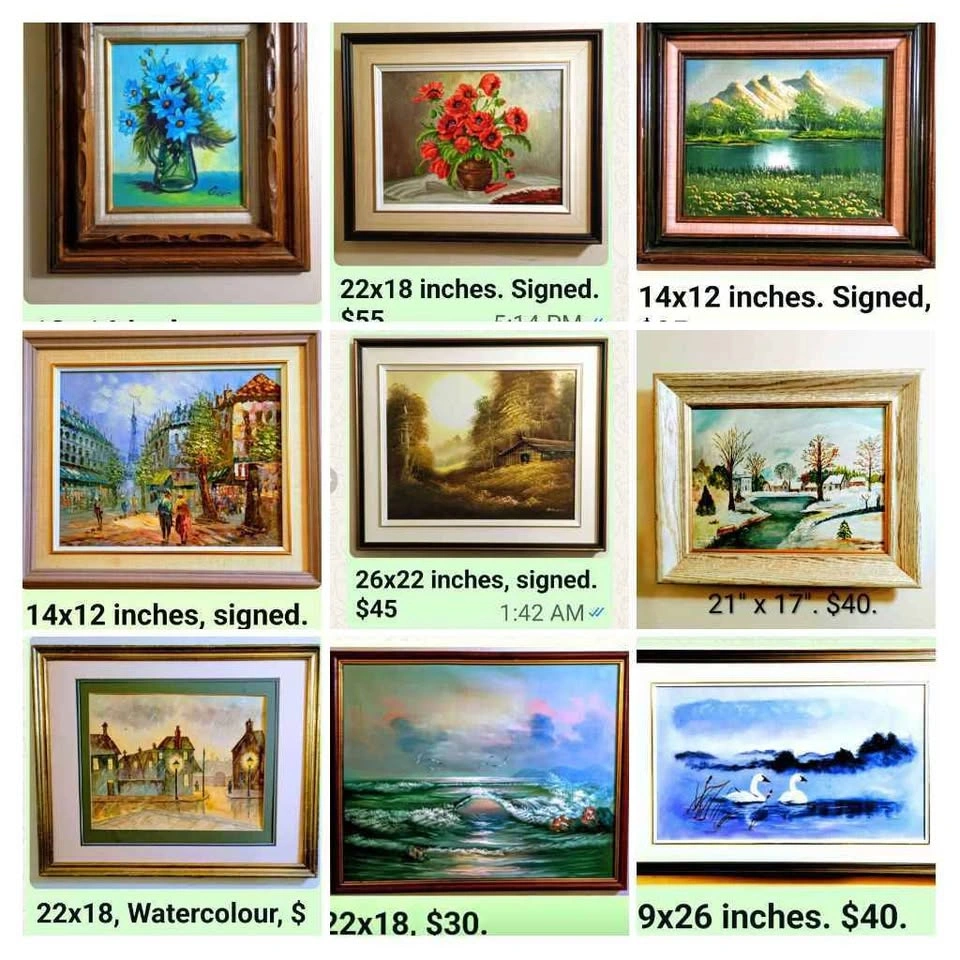 88 Vintage and Antique Oil Paintings ($30-$100) - photo 2