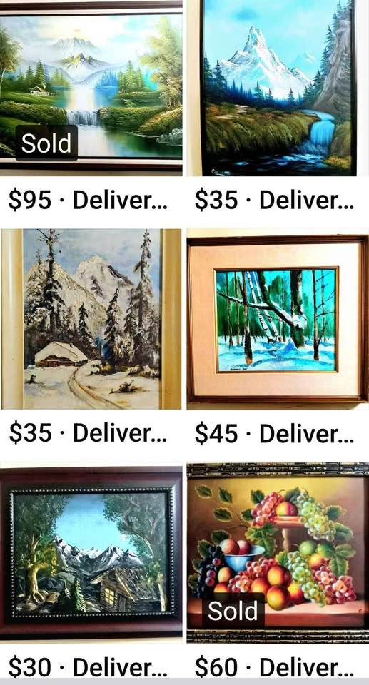 88 Vintage and Antique Oil Paintings ($30-$100) - photo 5