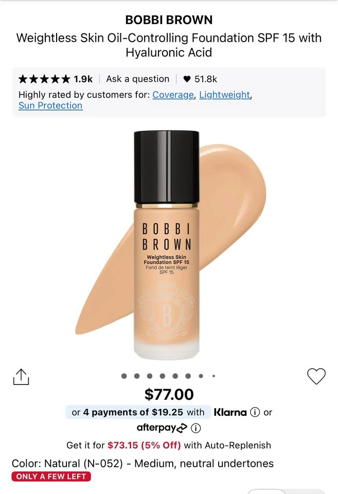NEW Bobbi Brown weightless foundation - photo 3