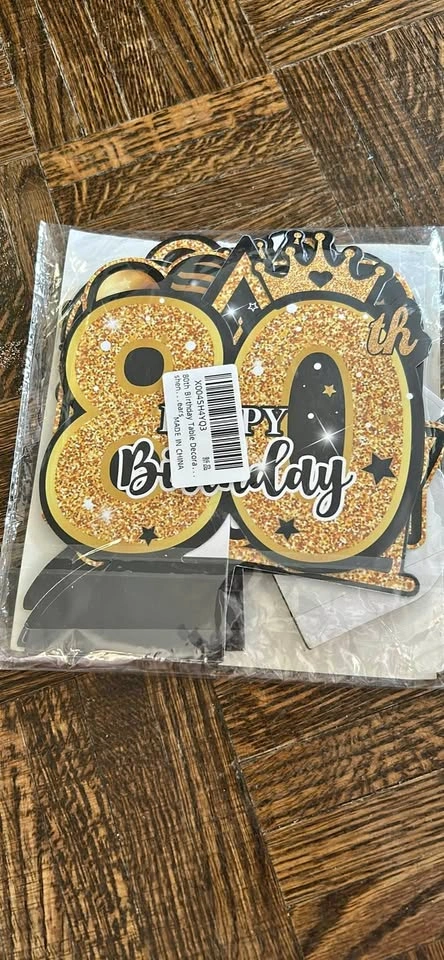 80th birthday table decor
