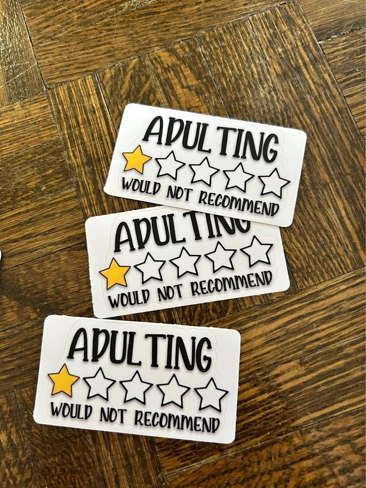 Adulting stickers