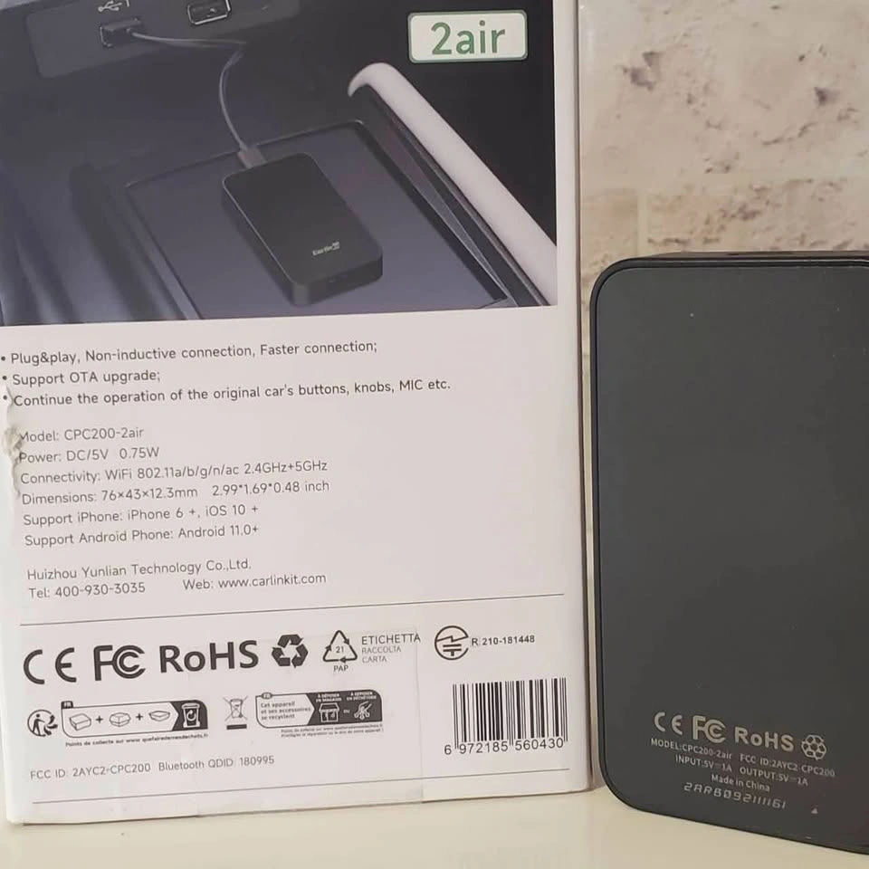 Carlinkit 2air Wireless Adapter For Car Play and Android Auto - photo 2