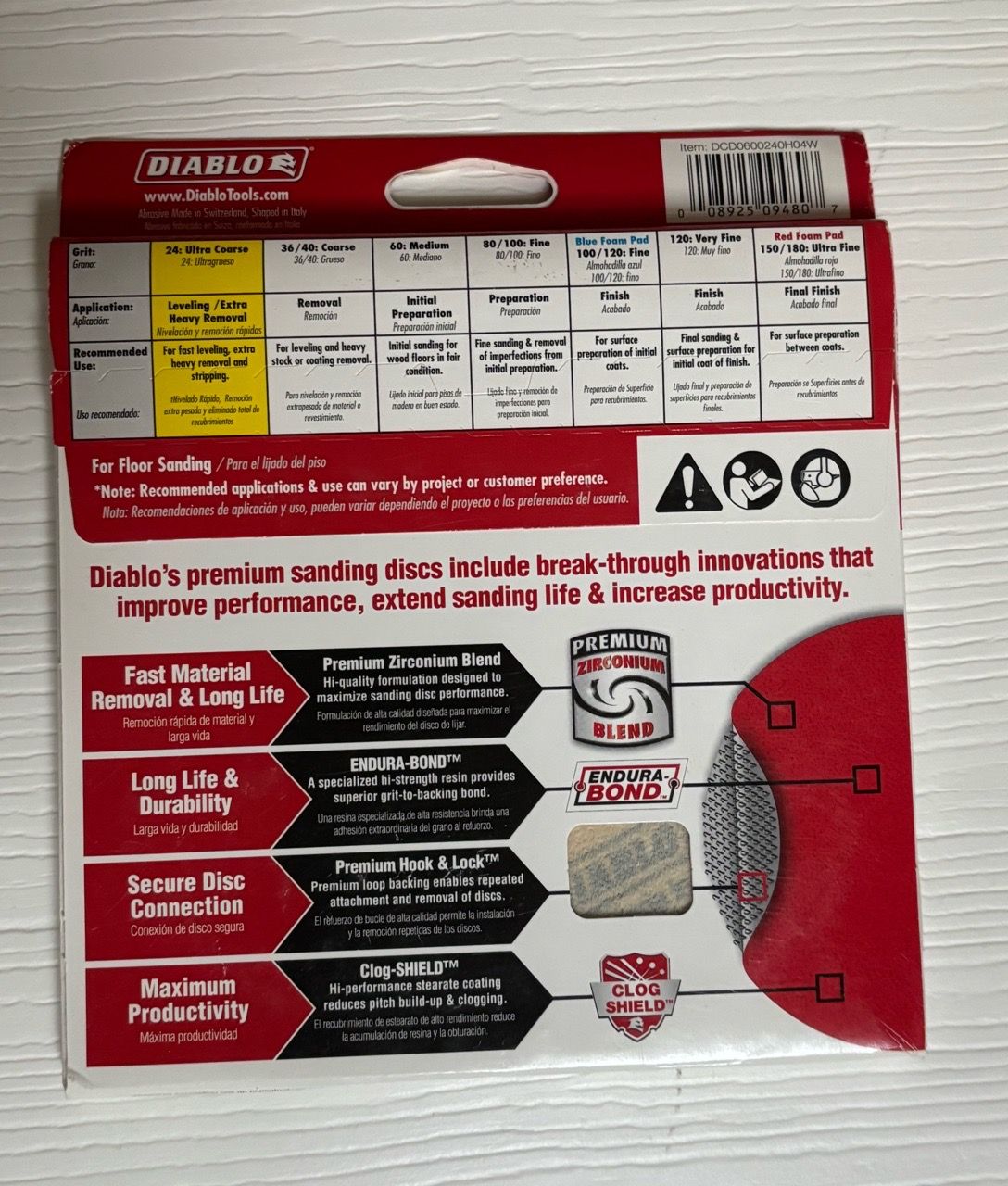 DIABLO U-sand Disc’s; Hook & Lock multiple sizes - photo 3