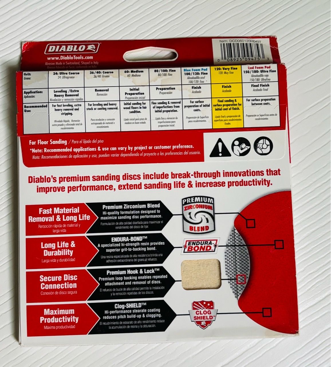 DIABLO U-sand Disc’s; Hook & Lock multiple sizes - photo 5