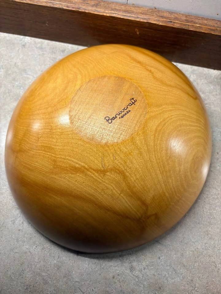 MCM Classic Baribocraft Solid Maple Salad Bowl Set - photo 3
