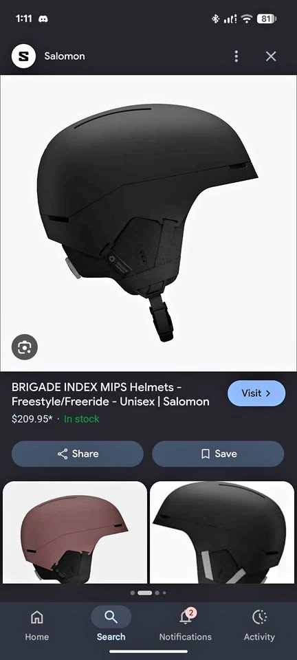 SALOMON snowboard/ski helmet