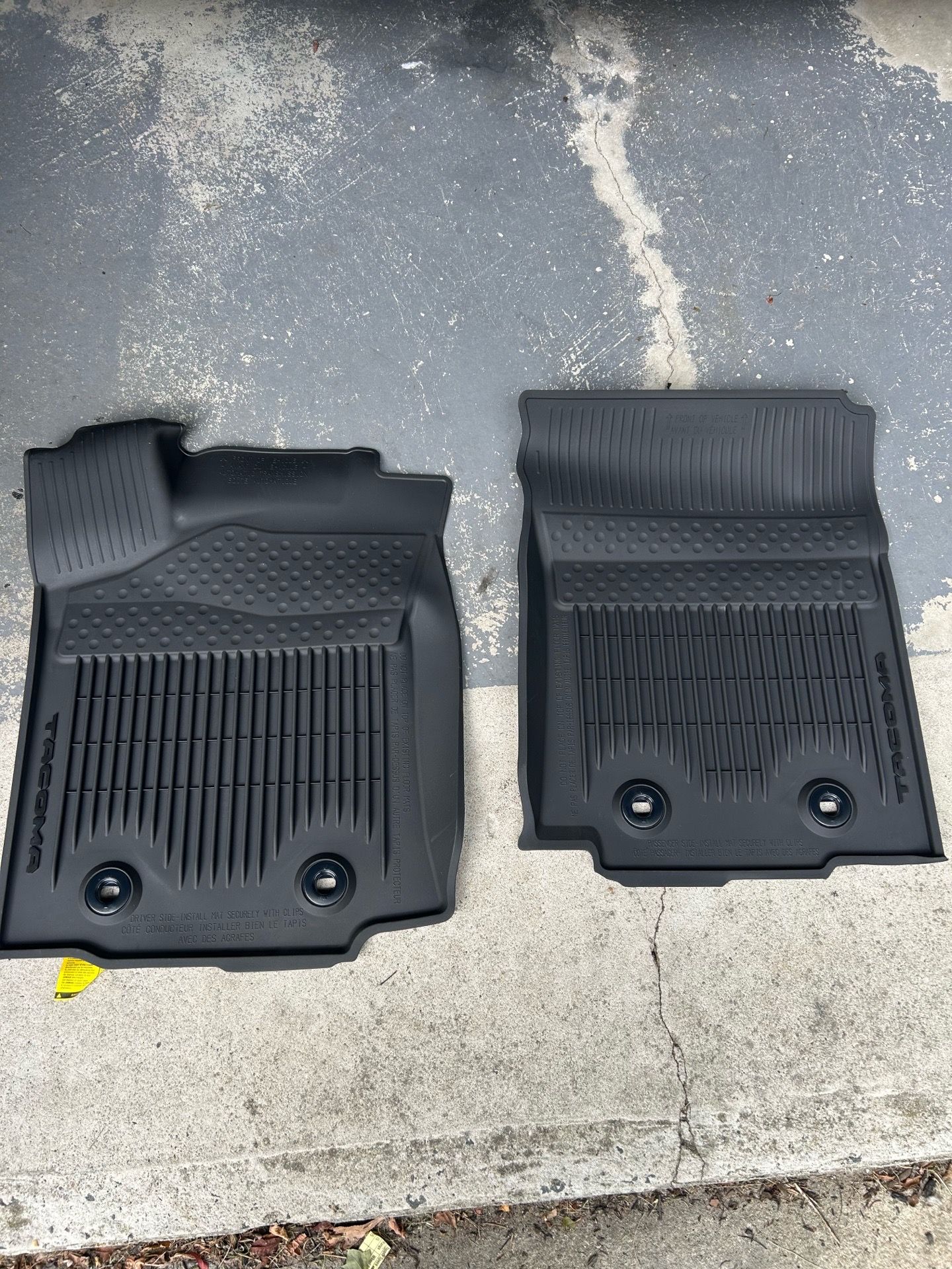 Brand new Tacoma floor mats