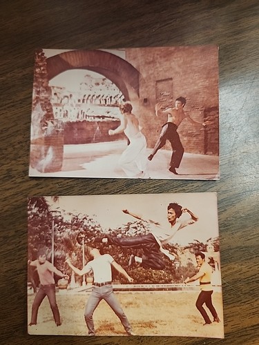 2 Authentic 1972 "Fist Of Fury" Bruce Lee Movie Photo