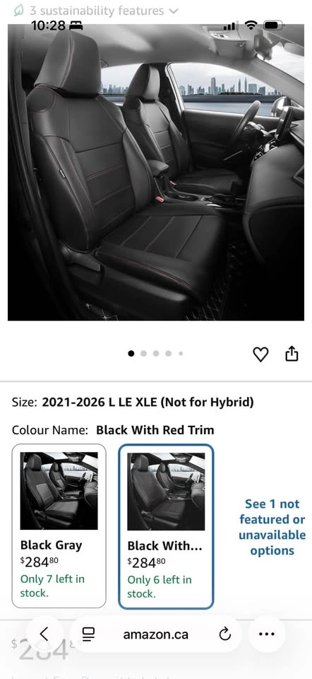 Brand New Toyota Corolla Cross L LE XLE Seat Covers - photo 2