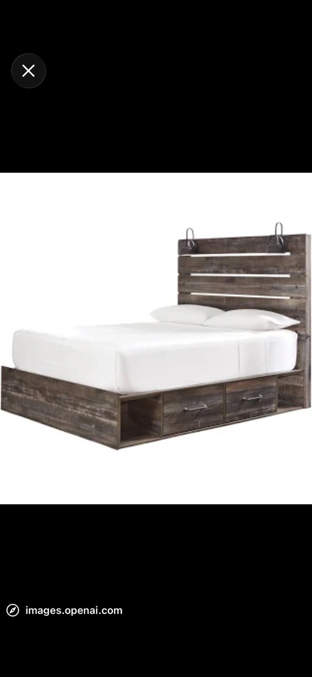 Ashley Furniture Drystan King Size Bed Frame - photo 2