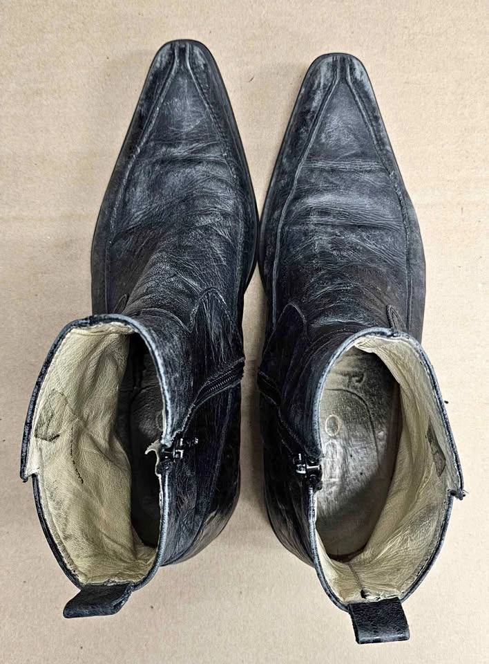 Vintage ALDO Italian Leather Pointed Toe Ankle Boots - EU 41