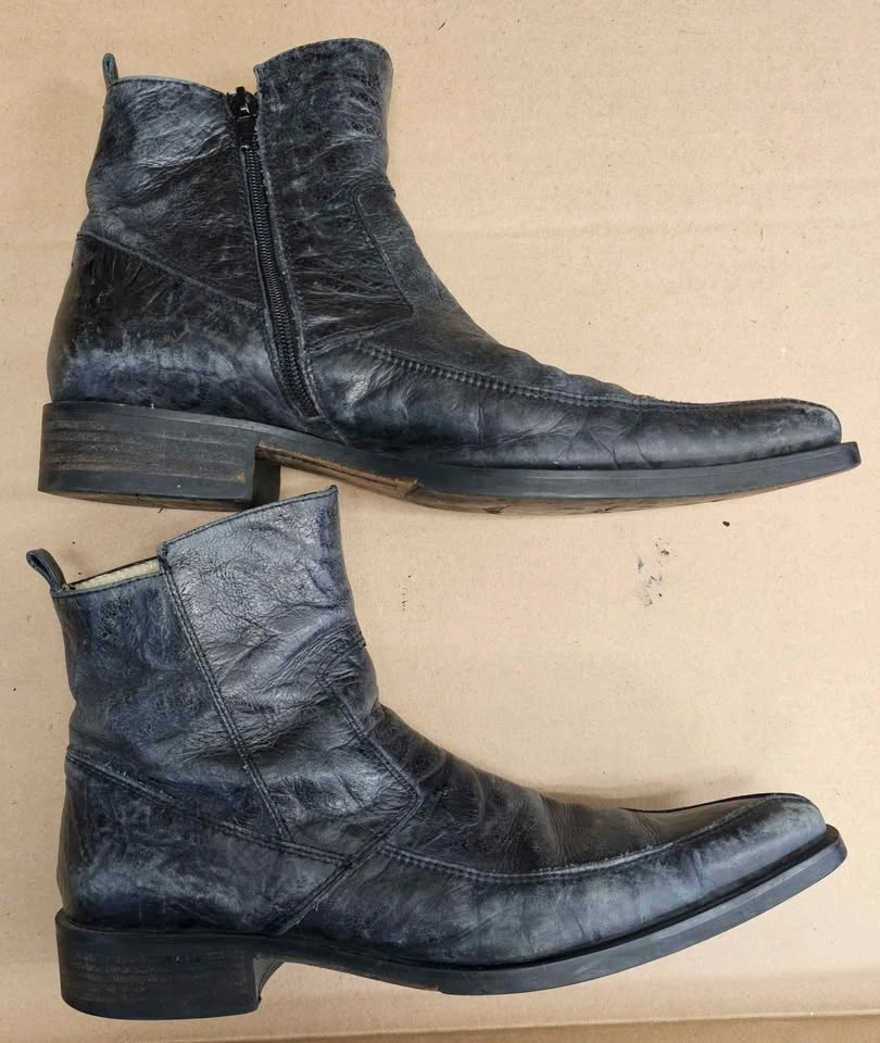 Vintage ALDO Italian Leather Pointed Toe Ankle Boots - EU 41 - photo 3