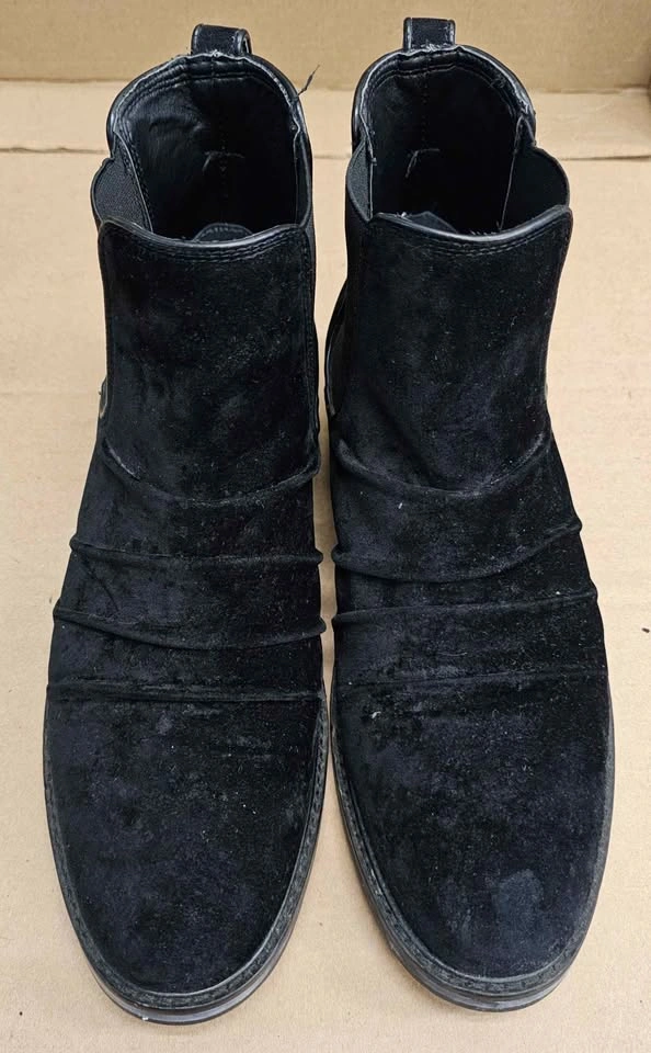 GUESS Jarson Men's Black Suede Ruched Chelsea Boots - US 8 - photo 2