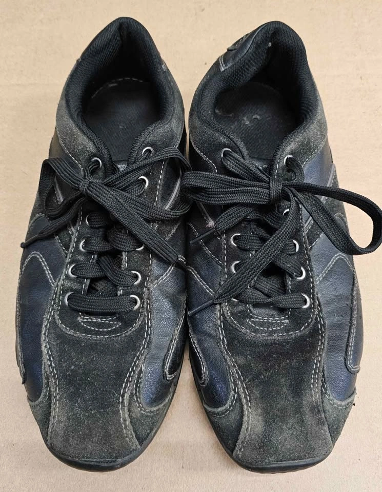 Original Penguin Scott Men's Black Leather & Suede Sneakers 8.5 - photo 2