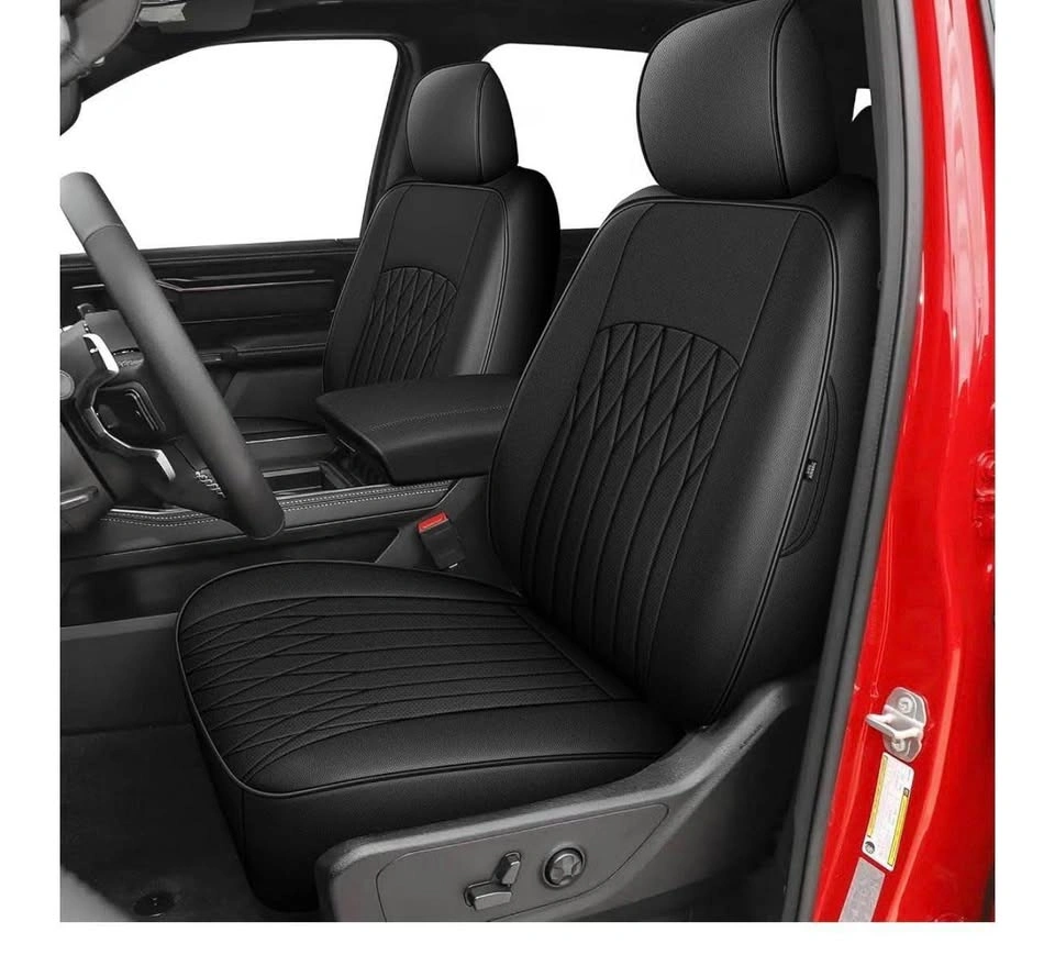 New Tundra 2014-2021 Black Faux Leather Car Seat covers - photo 2