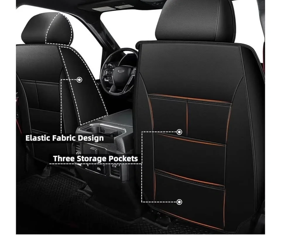 New Honda Ridgeline 2006-2025 Faux Leather Truck Seat Covers - photo 2