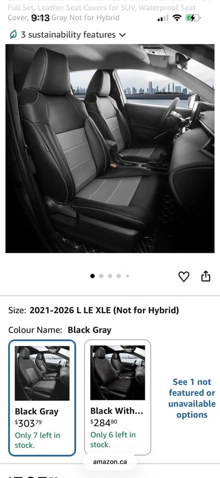 Custom Car Seat Covers for Toyota Corolla Cross 2021-2026 - photo 2