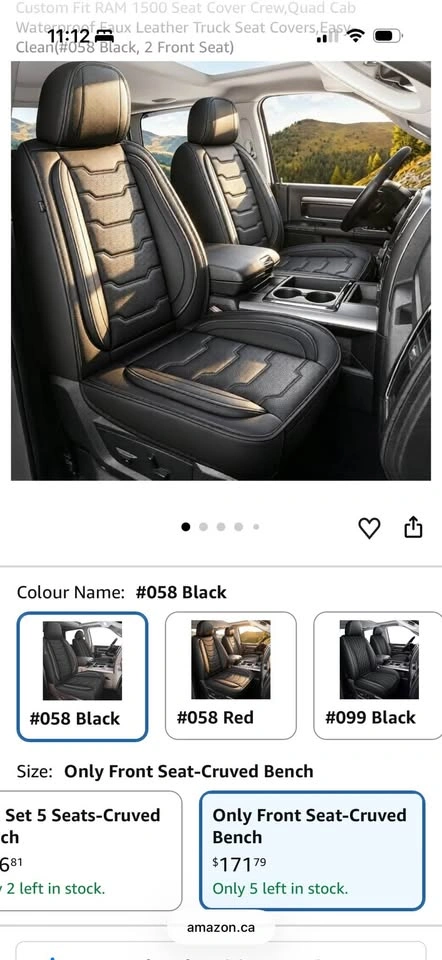 New Custom Fit RAM 1500/2500/3500 Faux Leather Seat Covers - photo 3