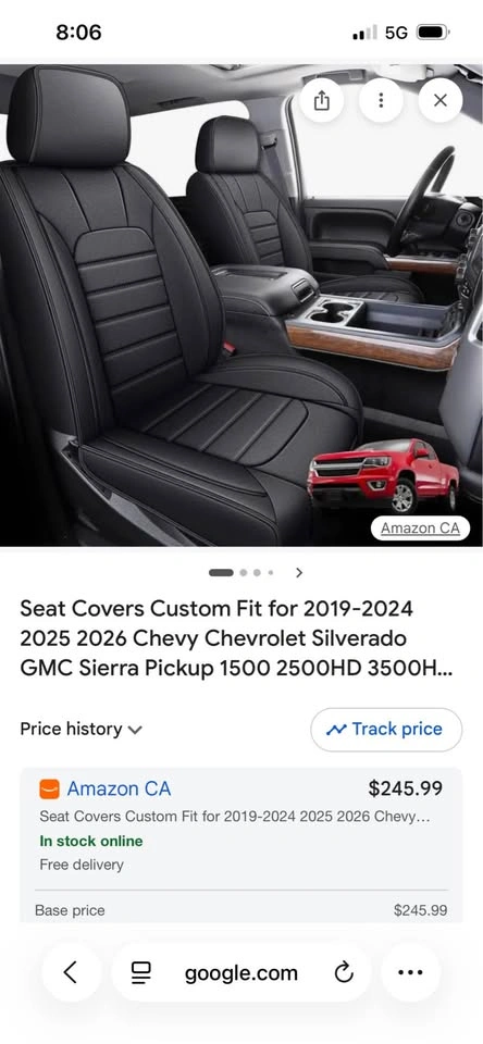 Tailored Fit for Silverado & Sierra Faux Leather Truck Seat Cove - photo 3