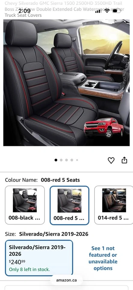 New! Chevy Silverado GMC Sierra 1500 2500HD 3500HD Seat Covers - photo 2